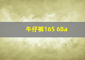 牛仔裤165 68a